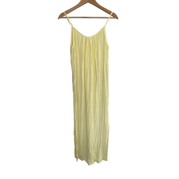 Terzo Millennio Pale Yellow Maxi Dress Women's Small Resortwear - Picture 1 of 6